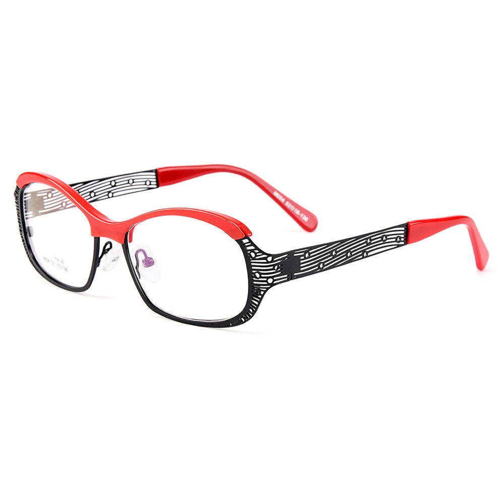Women's Eyeglasses Oval Ultralight TR90 Alloy M054 Frame Gmei Optical C4  