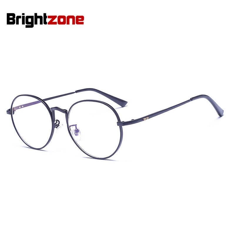 Unisex Eyeglasses Round Spectacle Glasses 5320 Frame Brightzone black  