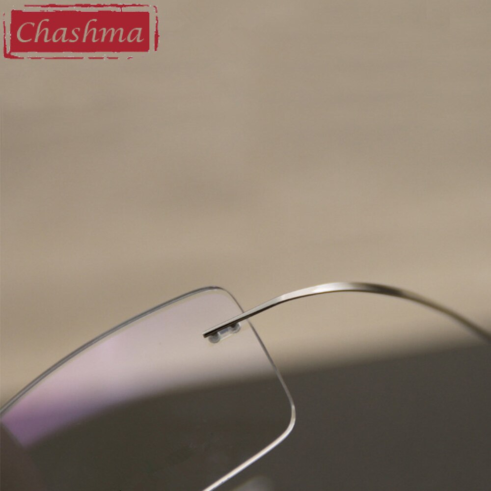 Unisex Eyeglasses 2 G Titanium Light Rimless 788 Rimless Chashma   
