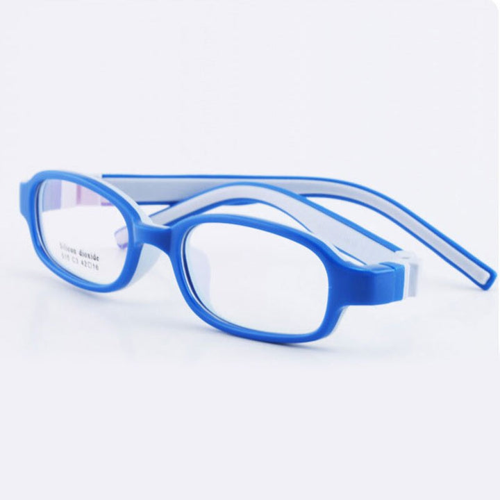 Reven Jate 515 Child Glasses Frame For Kids Eyeglasses Frame Flexible Frame Reven Jate Blue  