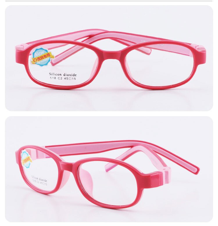 Reven Jate 518 Child Glasses Frame For Kids Eyeglasses Frame Flexible Frame Reven Jate   