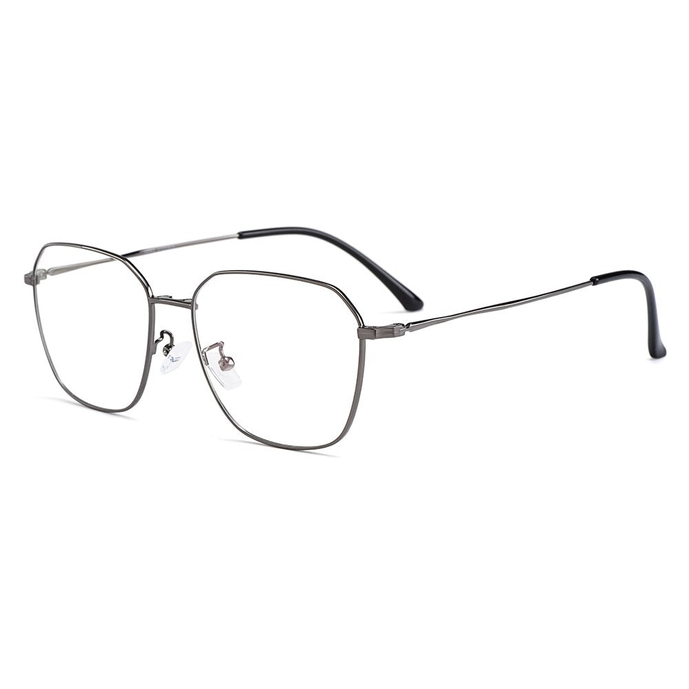 Men's Eyeglasses Clip On Sunglasses Titanium Alloy Ultralight S9334 Clip On Sunglasses Gmei Optical   