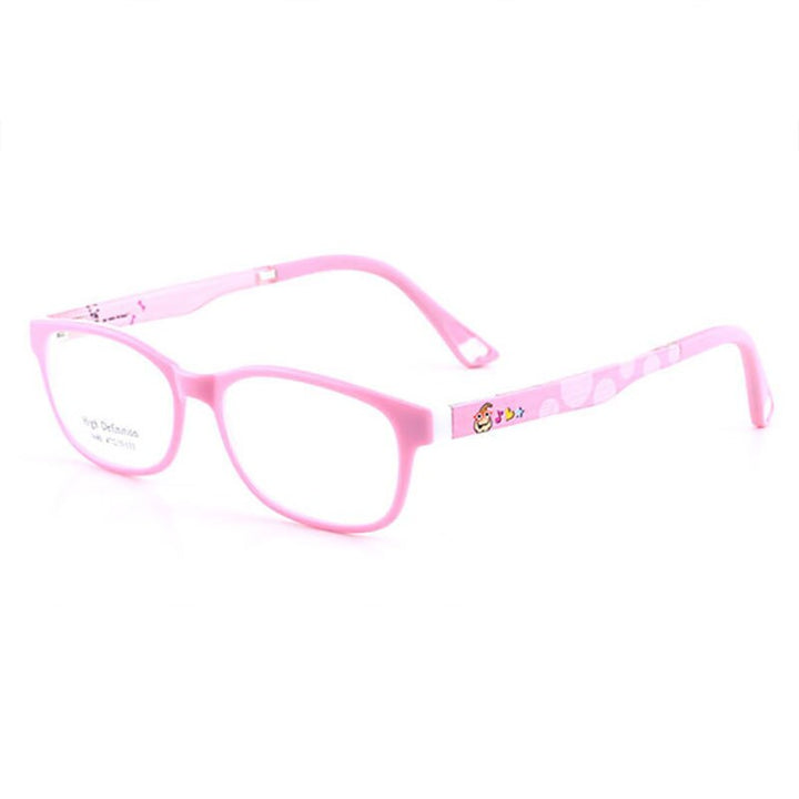 Reven Jate 5680 Child Glasses Frame For Kids Eyeglasses Frame Flexible Frame Reven Jate Pink  