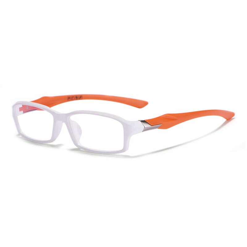 Reven Jate R6059 Acetate Full Rim Flexible Eyeglasses With Antislip String For Men And Women Eyewear Frame Spectacles Full Rim Reven Jate Orange  