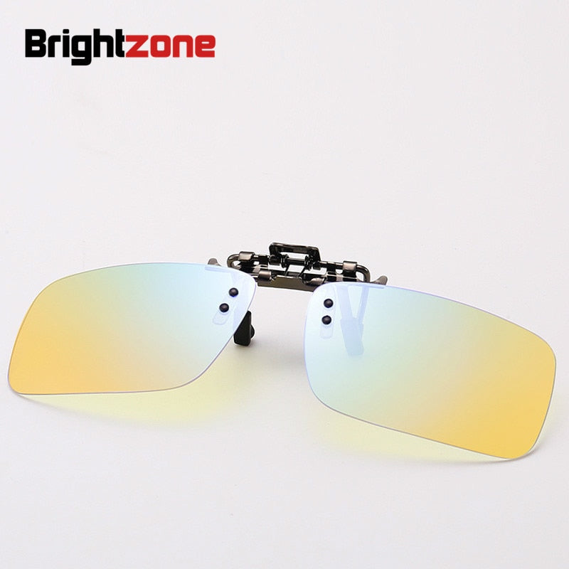 Unisex Square Clip On Sunglasses Uv400  Hmc Clip On Sunglasses Brightzone   