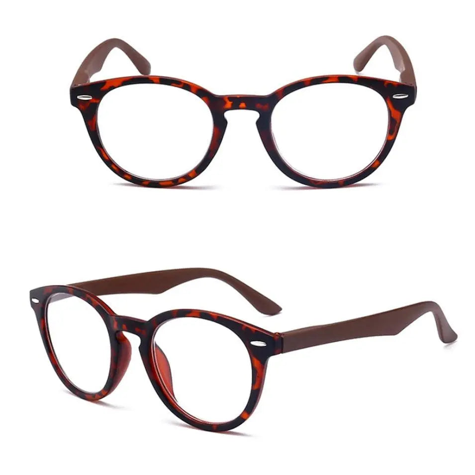 Half Moon Vintage Reading Glasses - Spring Hinge +1 To +4 Strength, Unisex Metal Frame 6 thumbnail image