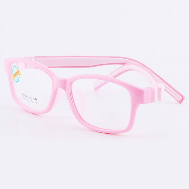Reven Jate 519 Child Glasses Frame For Kids Eyeglasses Frame Flexible Frame Reven Jate Pink  