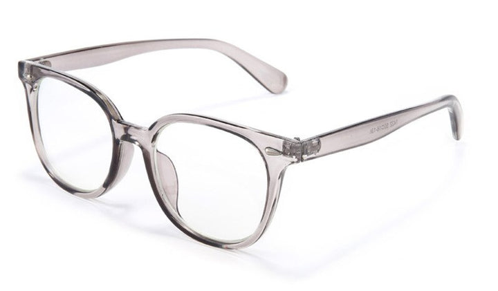 Unisex Radiation Defense Computer Eyeglasses Acetate Frame Th0001 Anti Blue Brightzone Transparent gray  