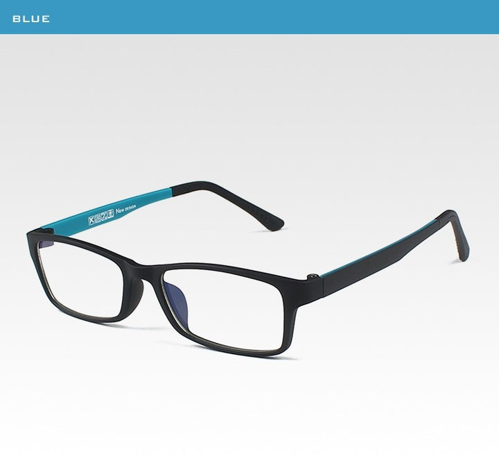 Reven Jate Tungsten Spectacles Eyewear Fatigue Radiation-Resistant Unisex Eyeglasses Glasses Frame Frame Reven Jate Blue  