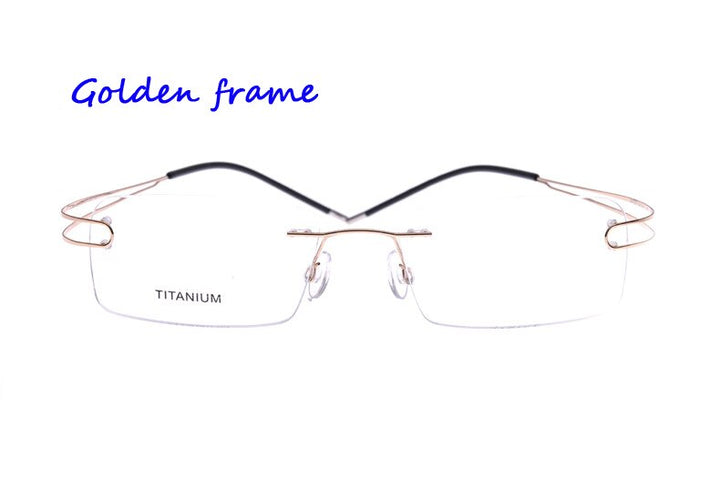 Unisex Eyeglasses Rimless Pure Titanium 4022 Rimless Brightzone 4  