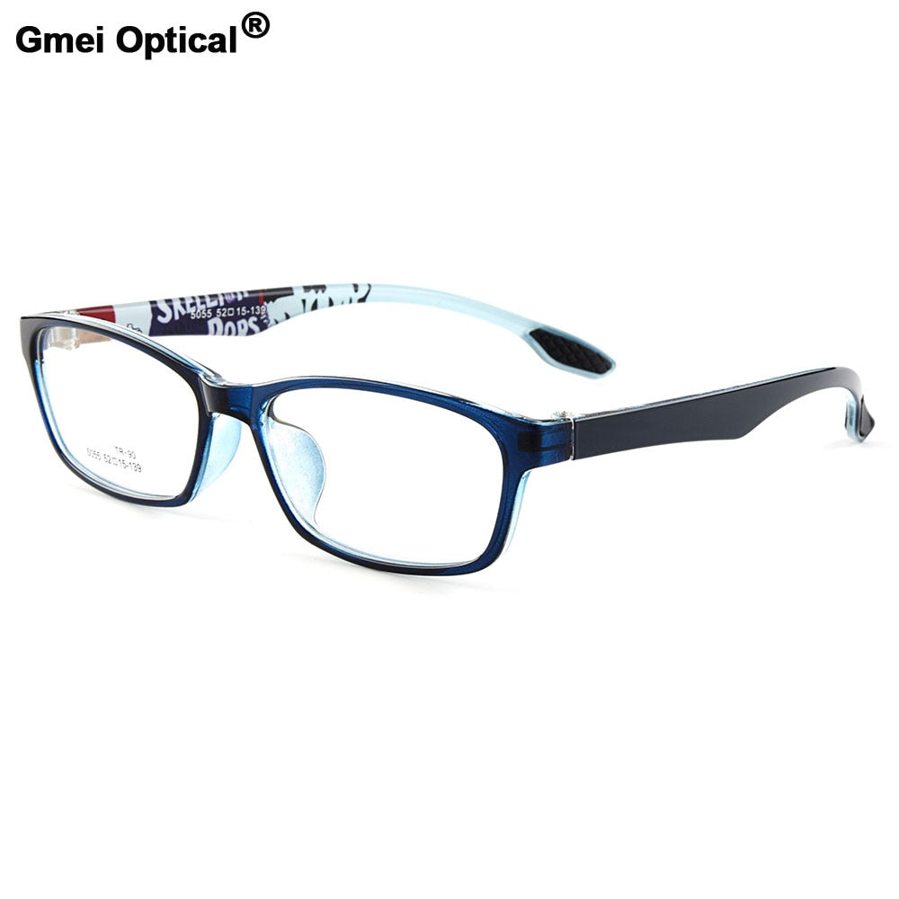 Gmei Unisex Eyeglasses Ultra-Light Tr90 Rectangular 5 Colors M5055 Full Rim Gmei Optical   