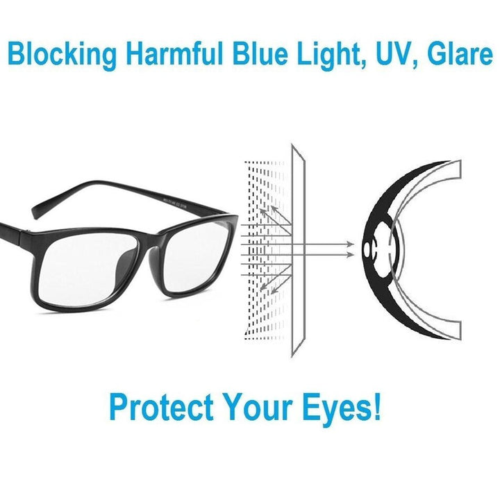 Men's Eyeglasses Anti-Blue Rays Anti-Eyestrain Cr39 Frame Brightzone   