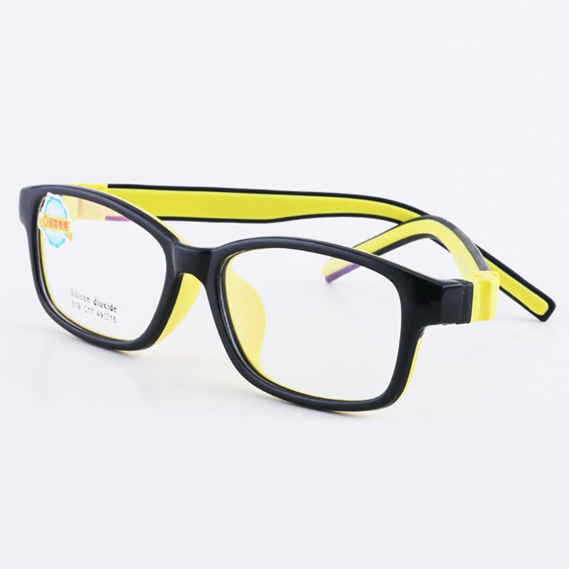 Reven Jate 519 Child Glasses Frame For Kids Eyeglasses Frame Flexible Frame Reven Jate Yellow  