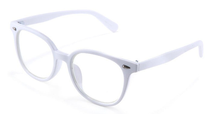 Brightzone Unisex Full Rim Round Acetate Eyeglasses Th0001 Full Rim Brightzone Bright white  