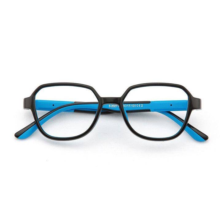 Unisex Children's Anti Blue Light Eyeglasses S2027 Anti Blue Brightzone Black  blue  
