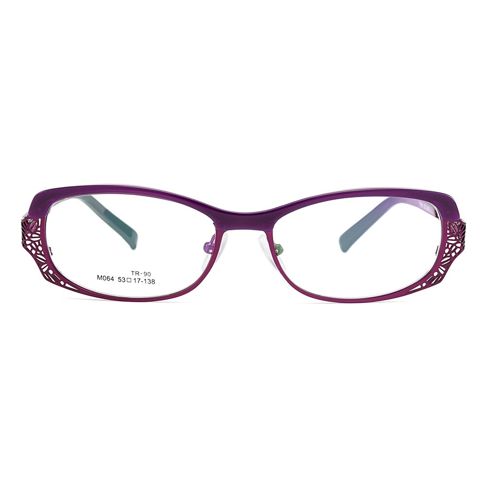 Women's Eyeglasses Oval Ultralight Tr90 Alloy Full Rim M064 Full Rim Gmei Optical   