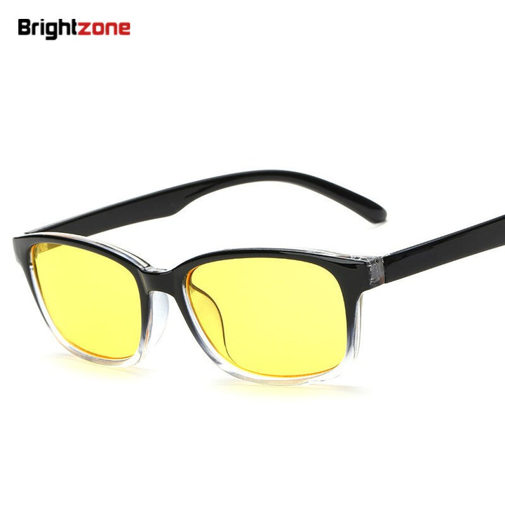 Unisex Eyeglasses Anti Blue Ray Light Yellow Lenses Computer 5020 Anti Blue Brightzone   