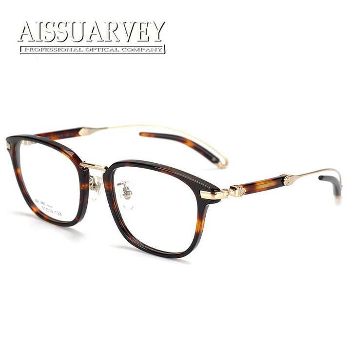 Aissuarvey Unisex Full Rim Acetate Frame Eyeglasses As1092 Full Rim Aissuarvey Eyeglasses Tortoise  