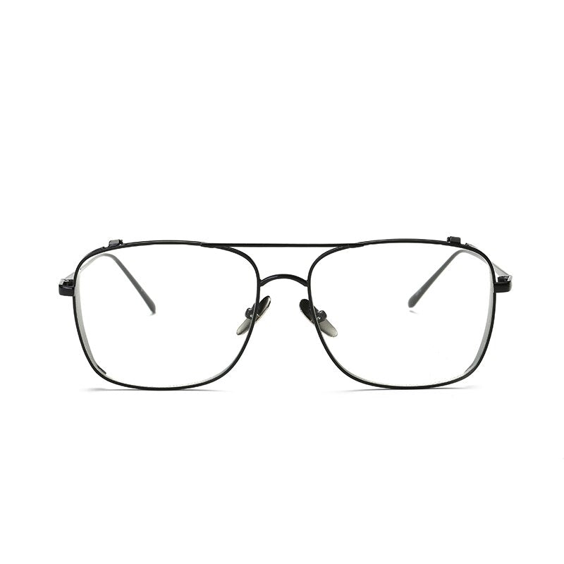 Unisex Eyeglasses Full Rim Double Bridge Alloy 912-1 Full Rim Brightzone   