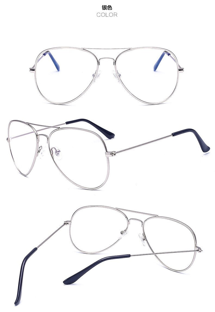 Unisex Eyeglasses Strong Hardness Frame Metal Alloy Frame Brightzone   