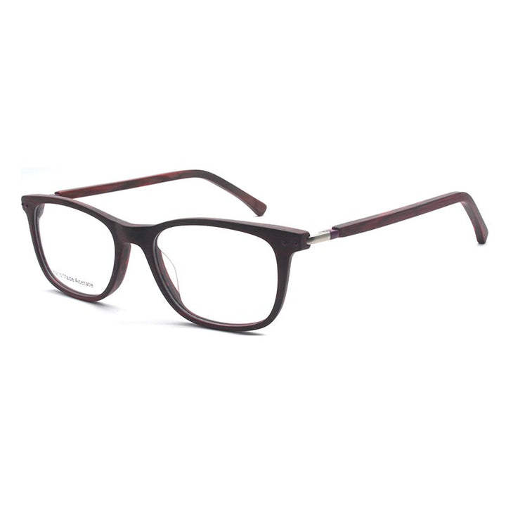 Reven Jate K9201 Acetate Full Rim Flexible Eyeglasses Frame For Men And Women Eyewear Frame Spectacles Full Rim Reven Jate C1  