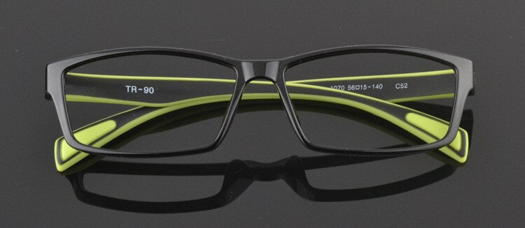 Unisex Eyeglasses Light TR 90 Flexible Sport 17 g Sport Eyewear Chashma Green Temple  