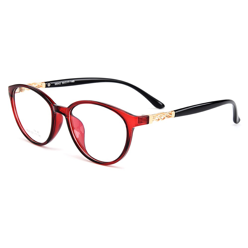 Women's Eyeglasses Oval Ultralight Tr90 Plastic Full Rim M042 Full Rim Gmei Optical C4  