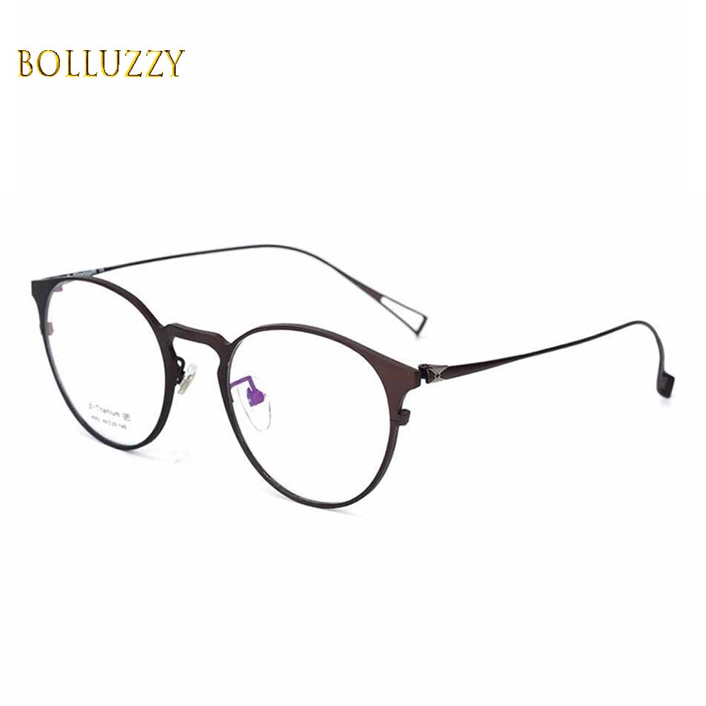 Unisex Eyeglasses Pure Titanium Round 280632 Frame Bolluzzy   