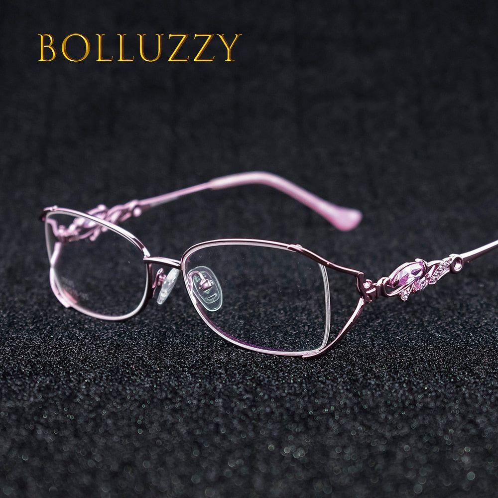 Women's Eyeglasses Metal Acetate Bo75045 Frame Bolluzzy   