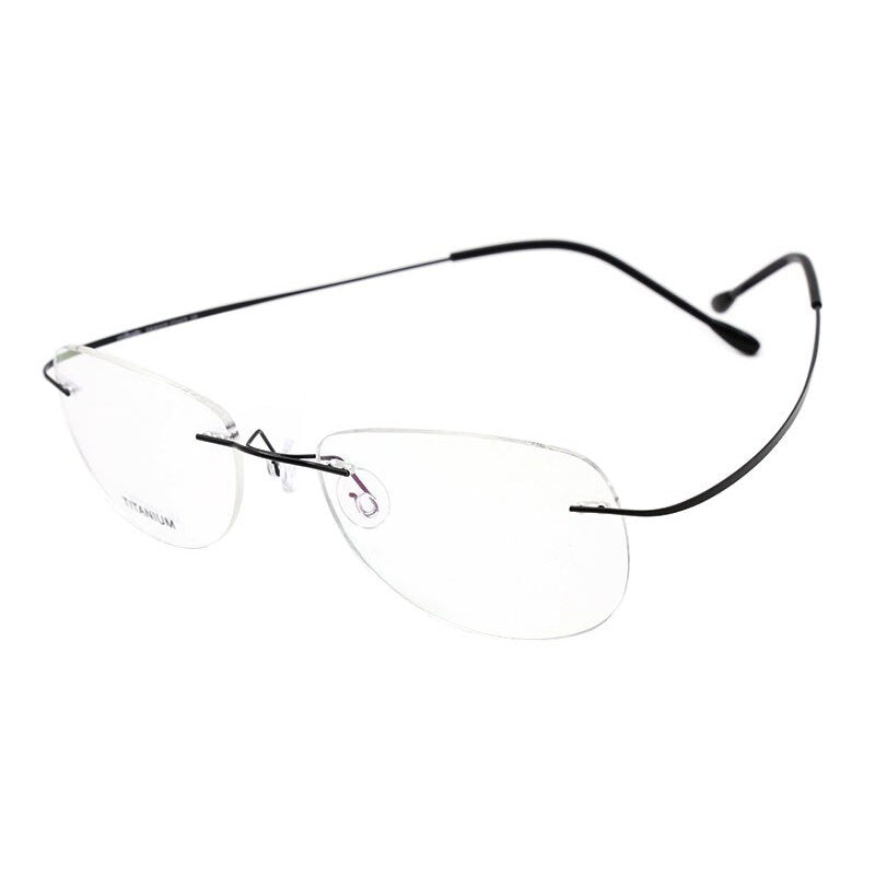 Hotochki Unisex Titanium Memory Alloy Rimless Frame Eyeglasses Rimless Hotochki   