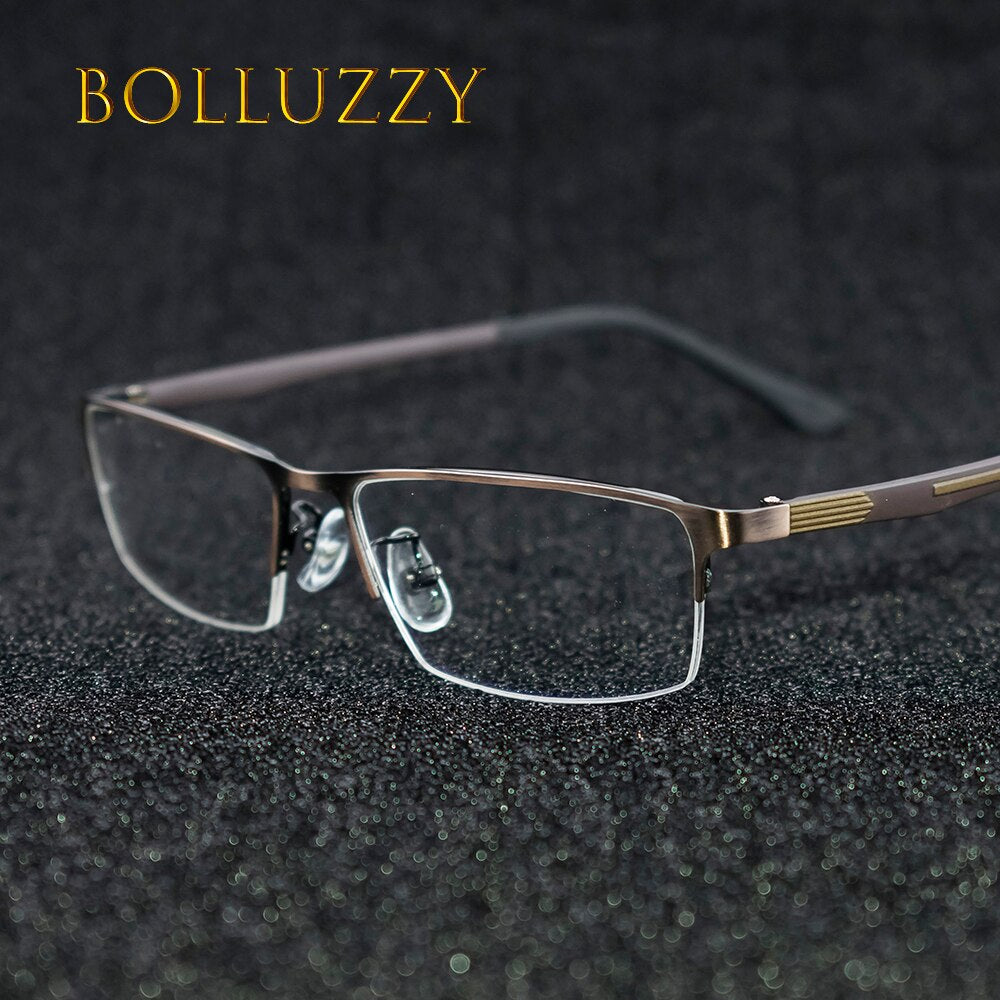 Men's Eyeglasses Half Rim Metal 9395 Semi Rim Bolluzzy   