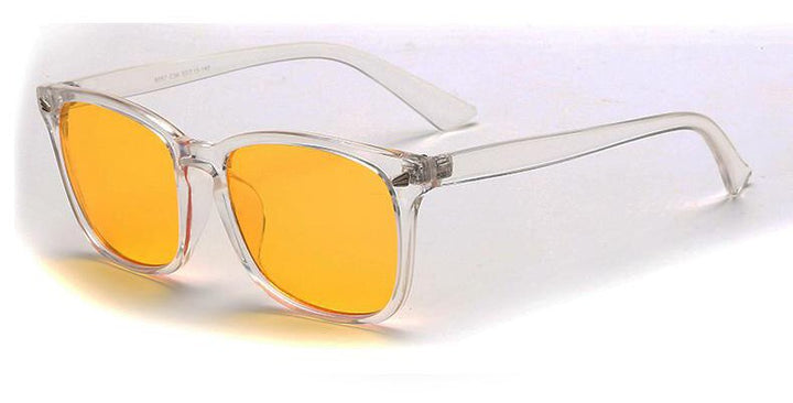 Unisex Eyeglasses Anti-Blue Rays Anti-fatigue Stop Eye Strain Acetate Anti Blue Brightzone Crystal Clear  