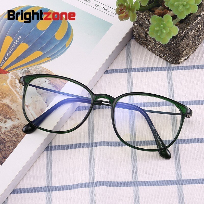 Unisex Adult Anti Blue Light Eyeglasses Square Acetate Frame Anti Blue Brightzone   