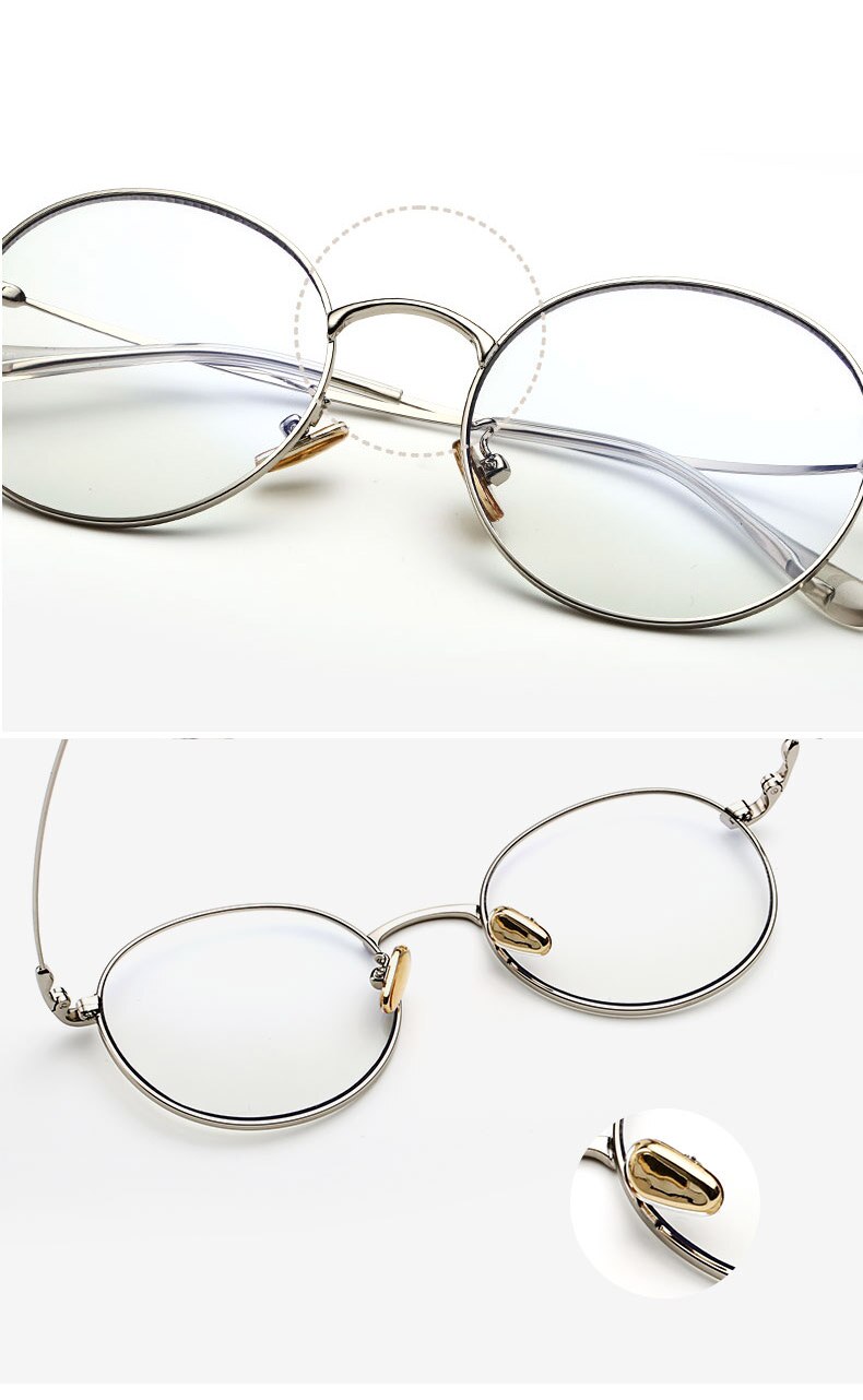 Hotochki Unisex Full Rim Round Alloy Frame Eyeglasses 77507 Full Rim Hotochki   