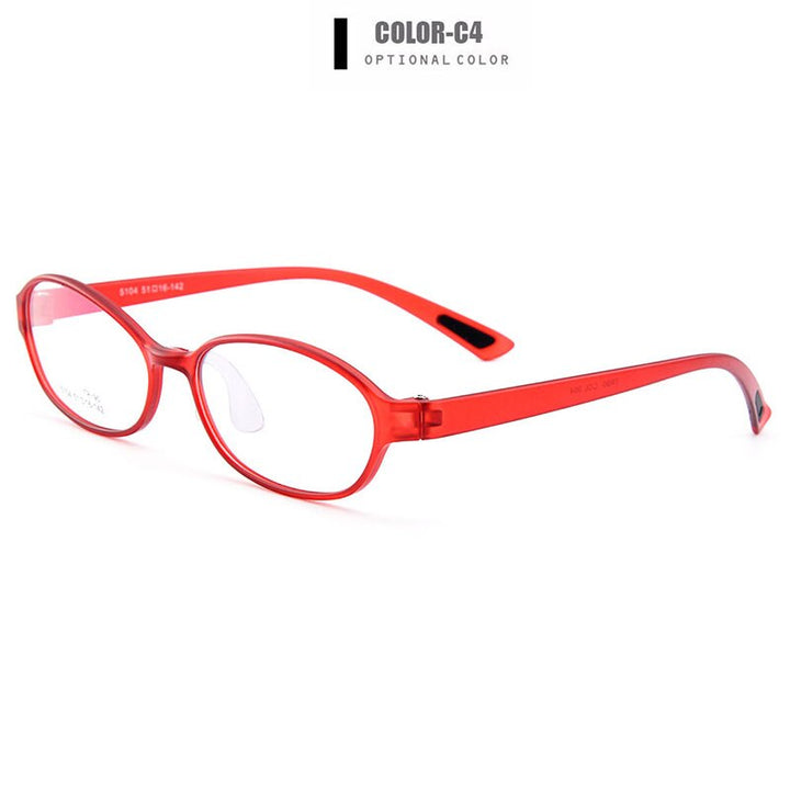 Children's Eyeglasses Ultra-Light Tr90 Plastic With Saddle Nose Bridge M5104 Frame Gmei Optical C4  