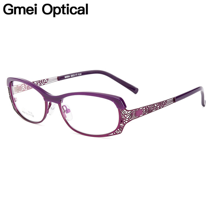 Women's Eyeglasses Oval Ultralight Tr90 Alloy Full Rim M064 Full Rim Gmei Optical   