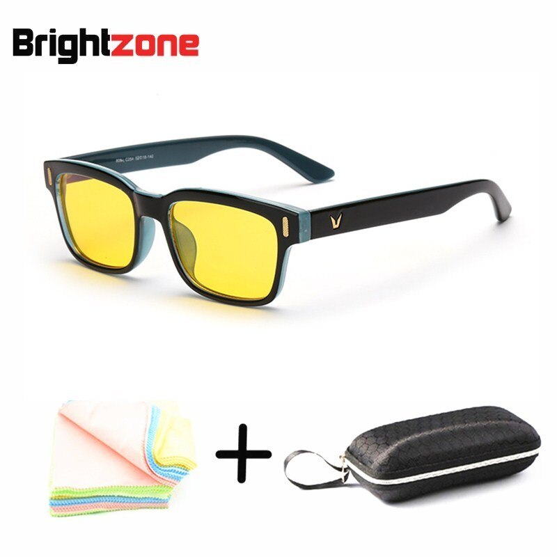 Men's Eyeglasses Anti Blue Ray Light Night Vision Night Vision Brightzone Black blue case2  