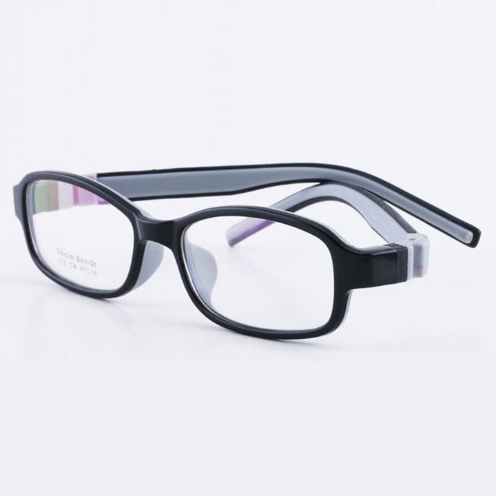 Reven Jate 512 Child Glasses Frame For Kids Eyeglasses Frame Flexible Quality Eyewear Frame Reven Jate Gray  