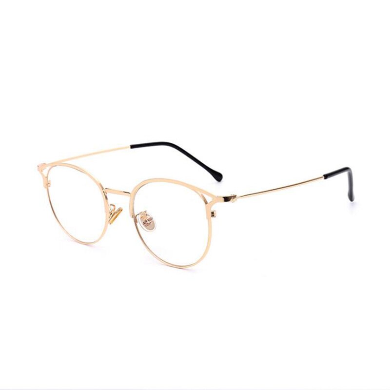 Hotochki Full Rim Cat Eye Alloy Frame Eyeglasses 9029 Full Rim Hotochki gold  