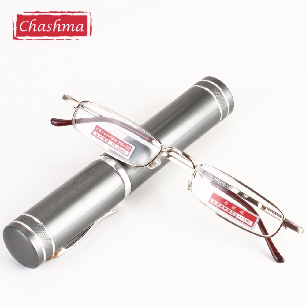 Chashma Unisex Full Rim Rectangle Alloy Reading Glasses Kr05 Reading Glasses Chashma   