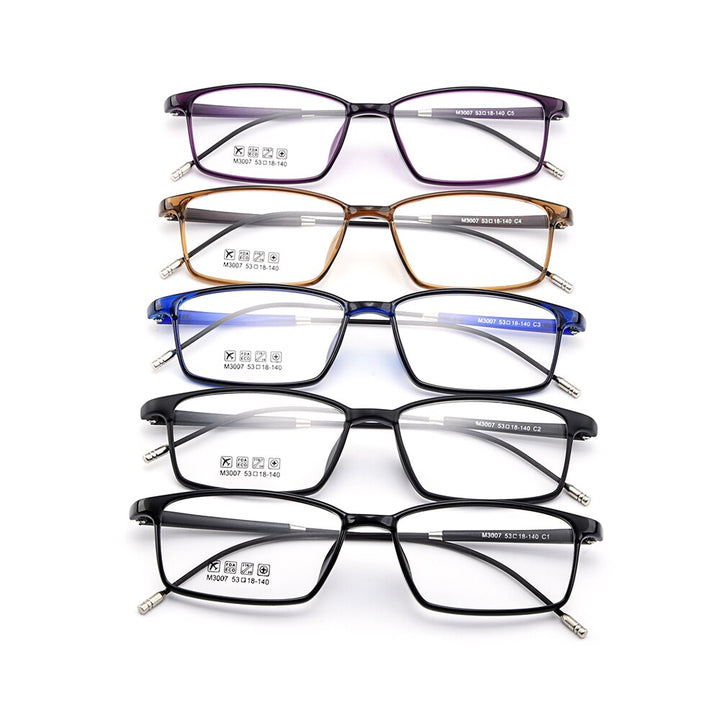 Gmei Unisex Eyeglasses Ultra-Light Tr90 Plastic 5 Colors M3007 Full Rim Gmei Optical   