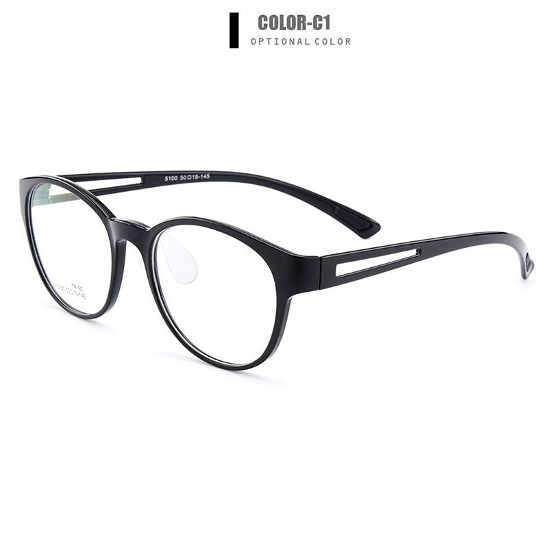 Unisex Eyeglasses Ultra-Light Tr90 Plastic 6 Colors M5100 Frame Gmei Optical C1  