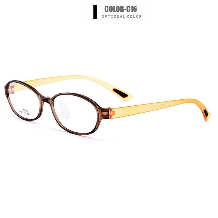 Children's Eyeglasses Ultra-Light Tr90 Plastic With Saddle Nose Bridge M5104 Frame Gmei Optical C16  