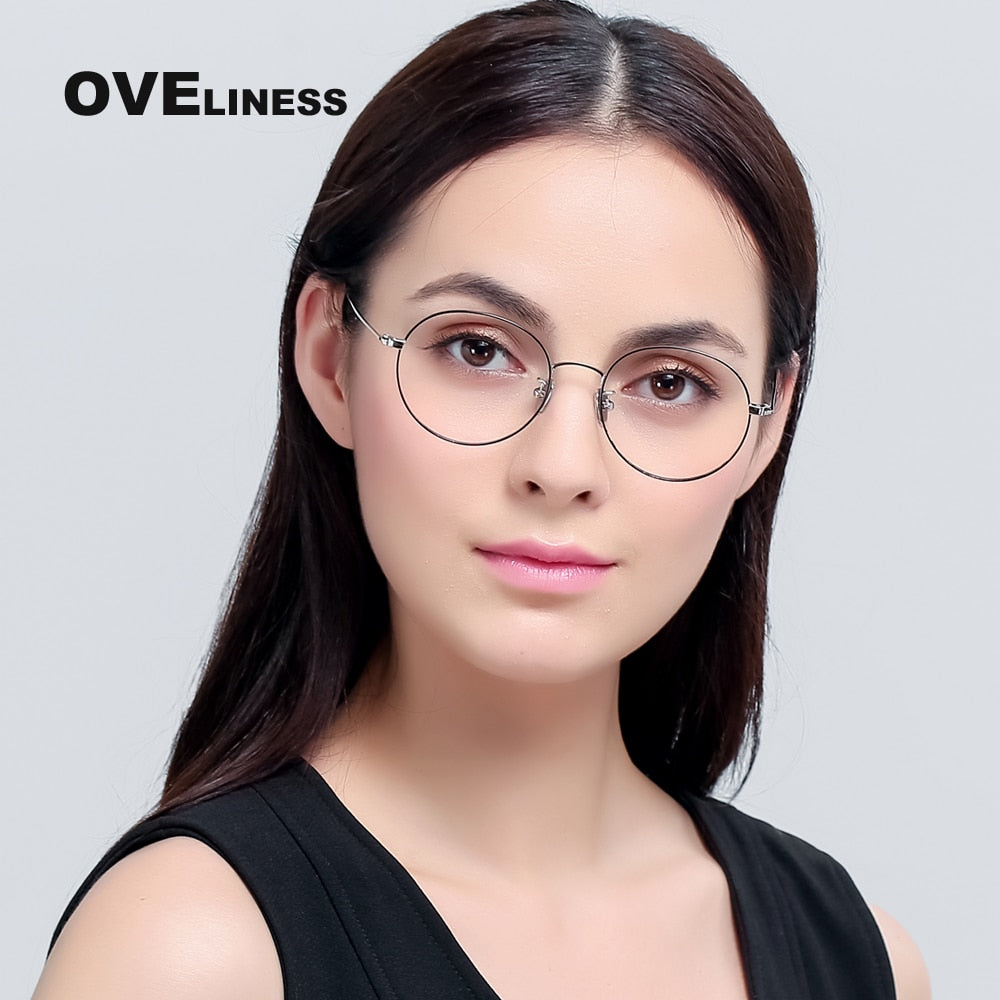 Oveliness Women's Full Rim Round Alloy Eyeglasses 2681 Full Rim Oveliness   