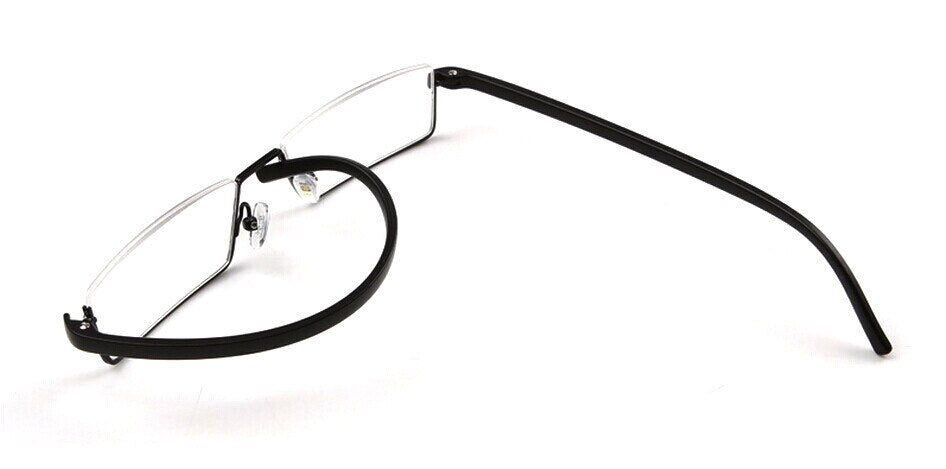 Brightzone Unisex Semi Rim Square Alloy Tr 90 Reading Glasses 1005 Reading Glasses Brightzone   