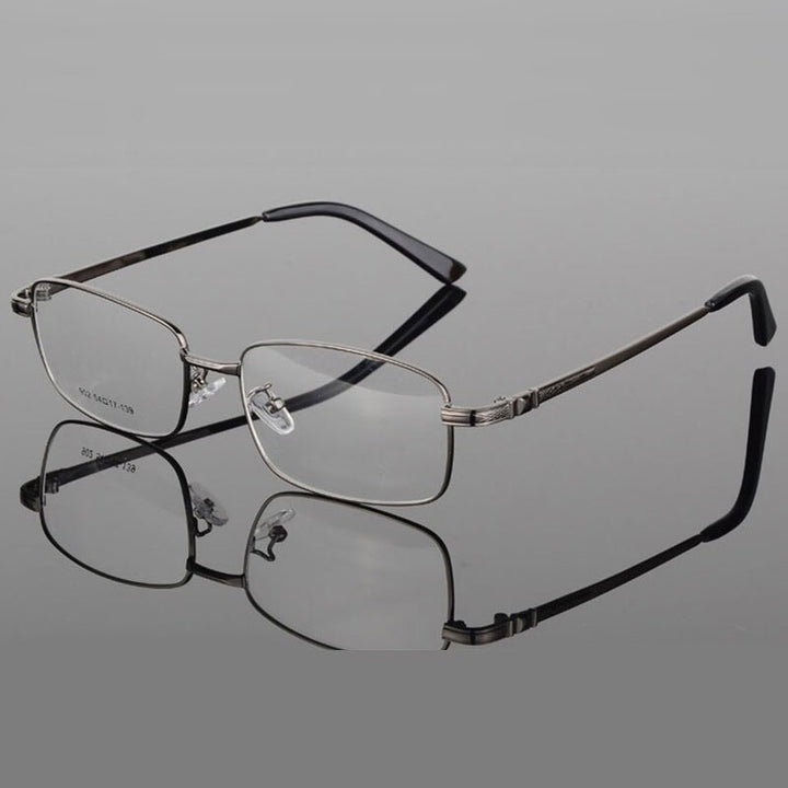 Reven Jate Men's Full Rim Square Alloy Eyeglasses 3517 Full Rim Reven Jate   