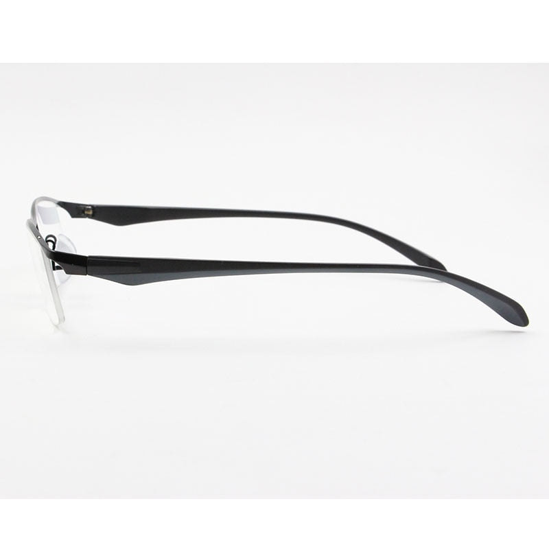 Bclear Men's Eyeglasses Half Rim Brand Titanium Alloy Ultralight Square Spectacle Semi Rim Bclear   