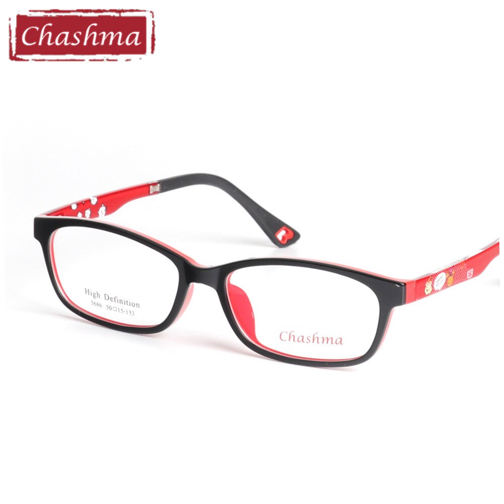 Chashma Ottica Children's Unisex Full Rim Square Tr 90 Titanium Eyeglasses 5686 Full Rim Chashma Ottica   