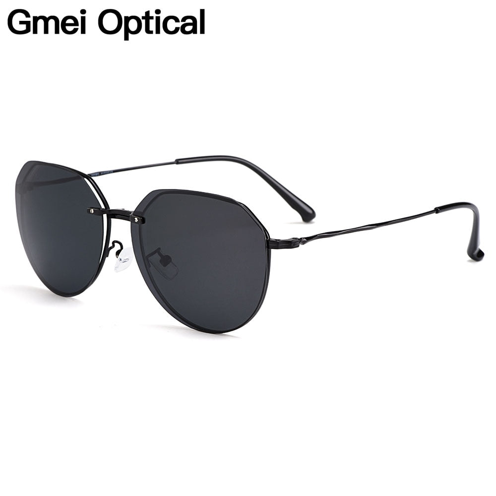 Women's Eyeglasses Clip On Sunglasses Titanium Alloy S9331 Clip On Sunglasses Gmei Optical   