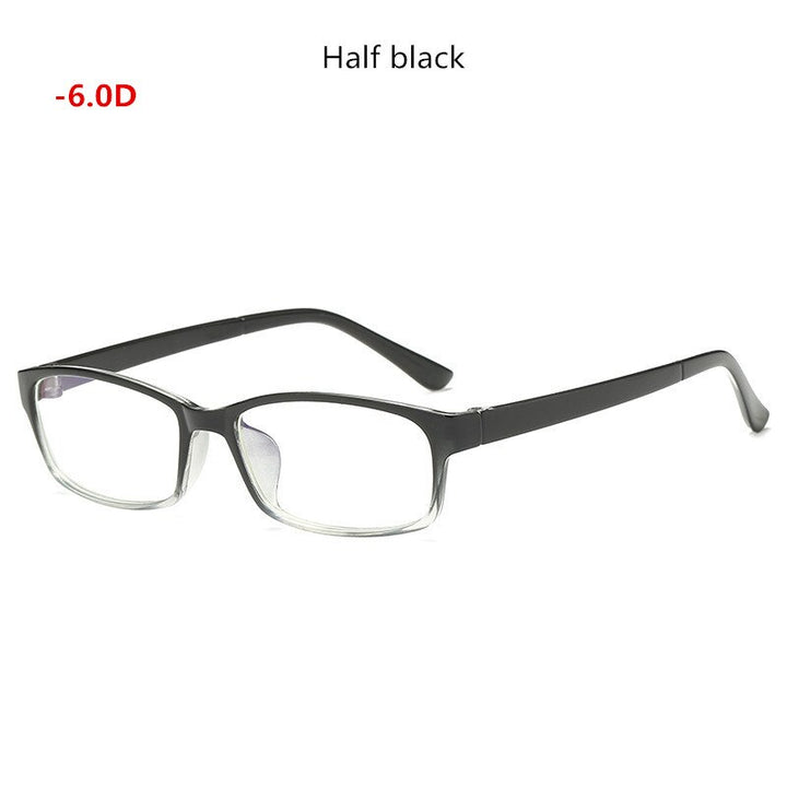 Unisex Reading Glasses Myopia Short-sight Eyewear A01 Reading Glasses SunnyFunnyDay Halfblack Myopia600  